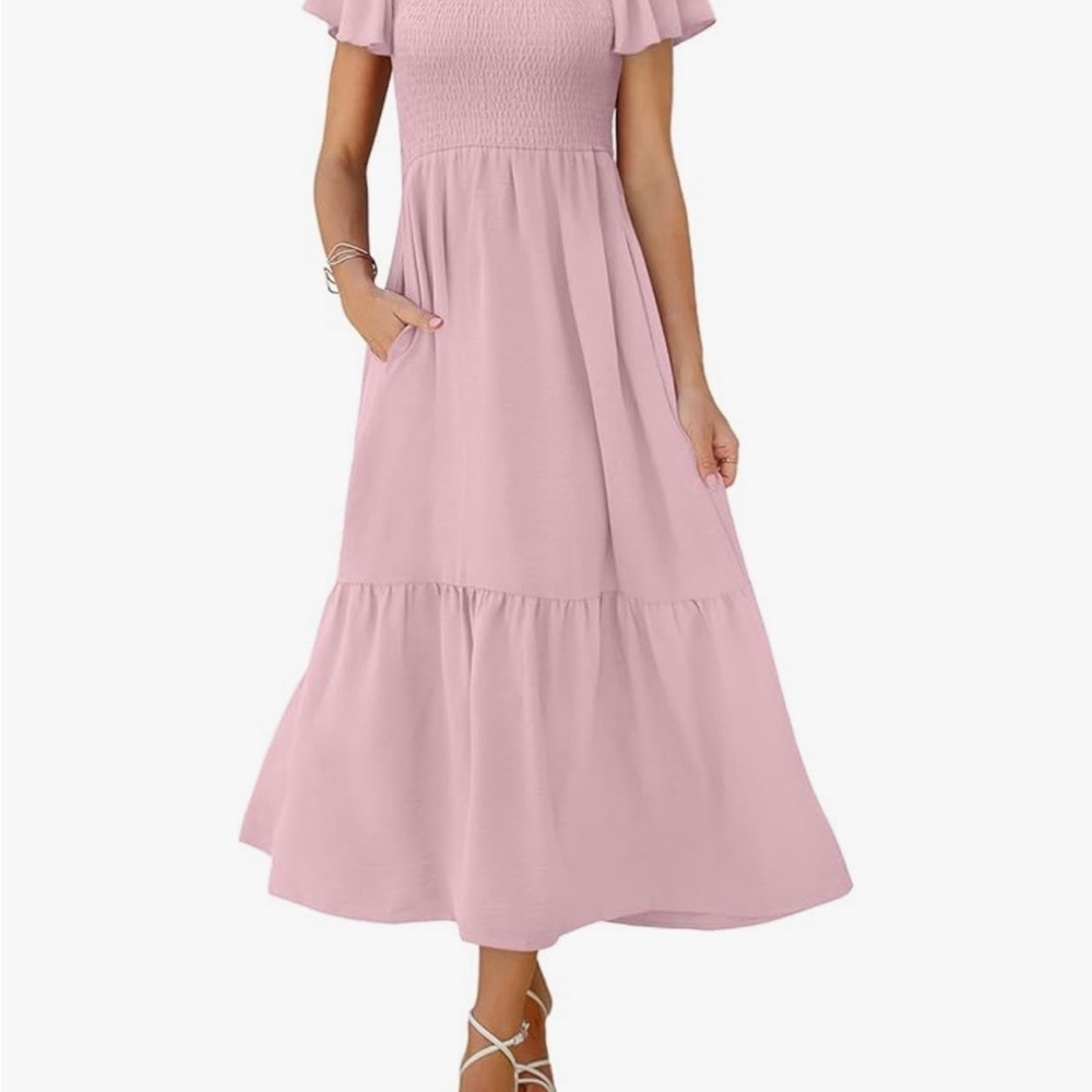 Elegant Pink Maxi Dress